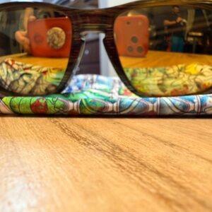 Oakley HOLBROOK LX PATTERNED Frame Sunglasses with GOLD POLARIZED Lenses